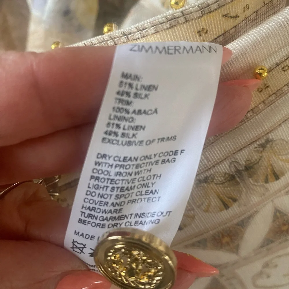 Sold out NWT Zimmermann high tide mini dress - Picture 7 of 8